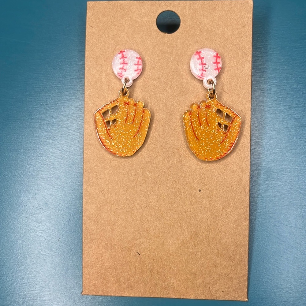 Baseball Earrings